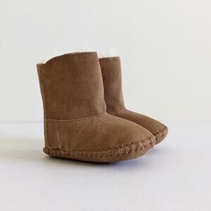 Ugg Caden Boot Chestnut Sz 0/6m Sheepskin Suede